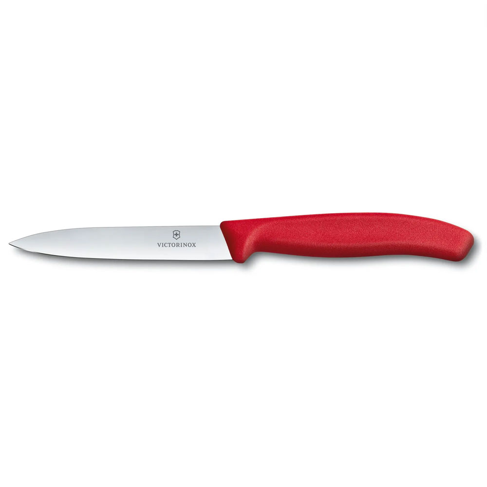 Μαχαίρι Κουζίνας Με Ίσια Λεπίδα 10εκ. Κόκκινο Victorinox 6.7701