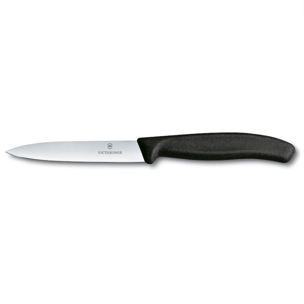 Μαχαίρι Κουζίνας Με Ίσια Λεπίδα 10εκ. Μαύρο Victorinox 6.7703