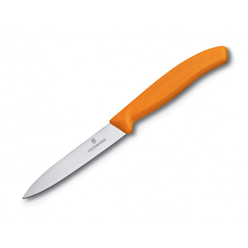 Μαχαίρι Κουζίνας Με 'Ισια Λεπίδα 10εκ. Πορτοκαλί Victorinox 6.7706.L119