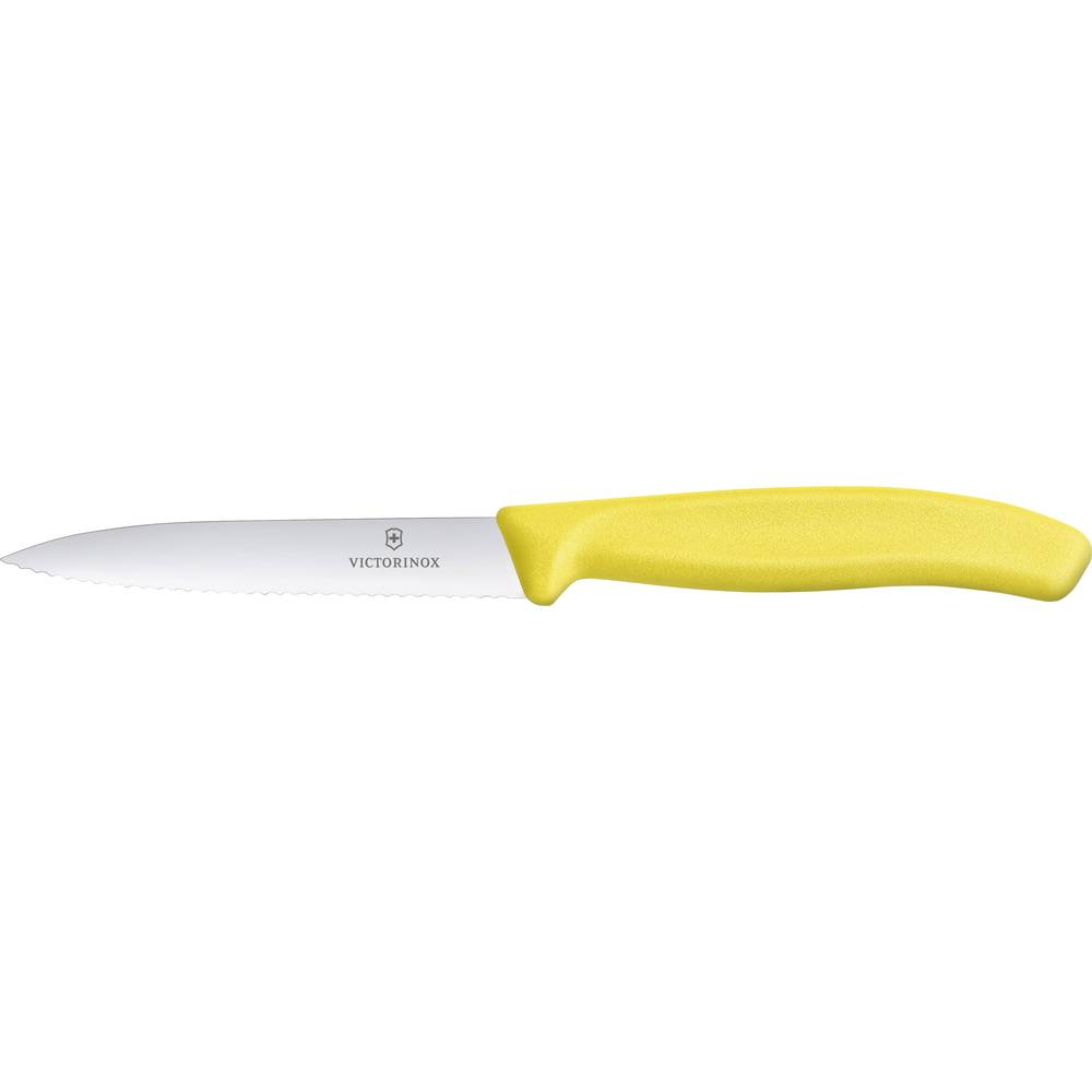 Μαχαίρι Κουζίνας Με Οδοντωτή Λεπίδα 10εκ. Κίτρινο Victorinox 6.7736.L8