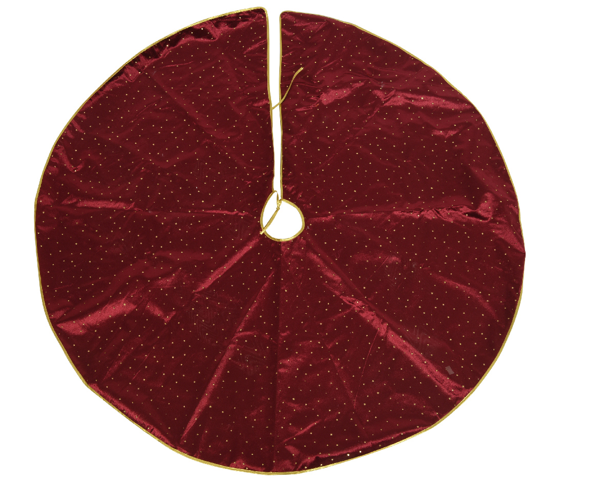 Φούστα Δέντρου Πολυεστερική Κόκκινη Φ120x0,5cm Kaemingk 611180