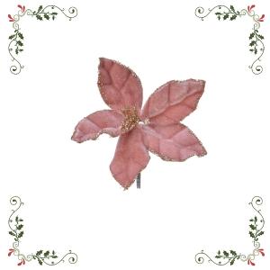 Αλεξανδρινό Λουλούδι Βελούδινο Σε Κλίπ Πολυεστερικό 11x11x2cm Kaemingk 629518-2 - 34567