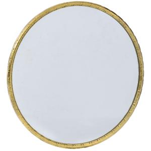 Καθρέφτης Μεταλλικός Στρογγυλός Χρυσός Φ80cm AI Decoration 66924 - 26460
