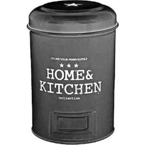 Κουτί Αποθήκευσης Μεταλλικό Μαύρο Home&Kitchen 11.5x23x17cm JK Decorations 691521 - 17672