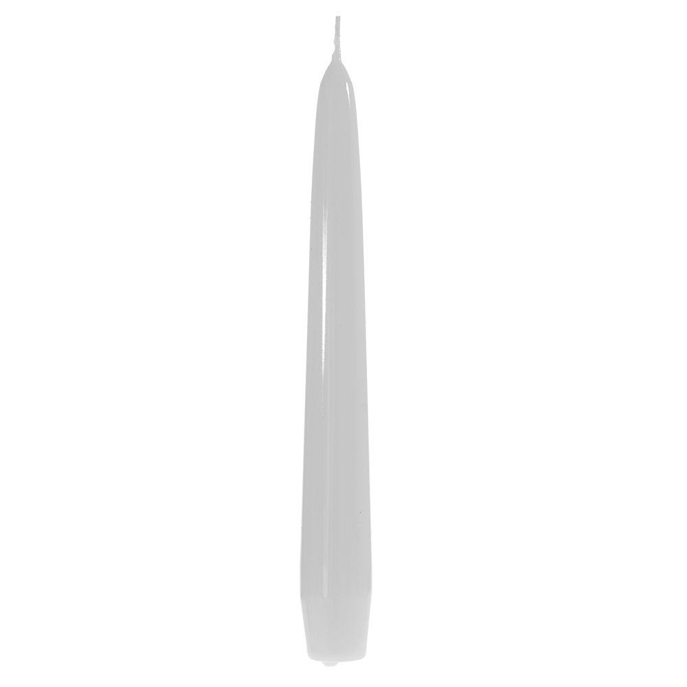 Διακοσμητικό Κερί Κηροπηγίου Βιέννης Λευκό 20cm 12τμχ AI Decoration 73639