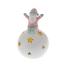 Διακοσμητική Μπάλα Με Λαμπάκι Κεραμική Λευκό-Ρόζ "Santa" 8x13cm AI Decoration 78918-1 - 0