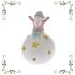 Διακοσμητική Μπάλα Με Λαμπάκι Κεραμική Λευκό-Ρόζ "Santa" 8x13cm AI Decoration 78918-1 - 1