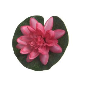 Διακοσμητικό Λουλούδι Lotus Κόκκινο Από Πολυεστέρα Φ13x4cm Kaemingk 800702-3 - 30162