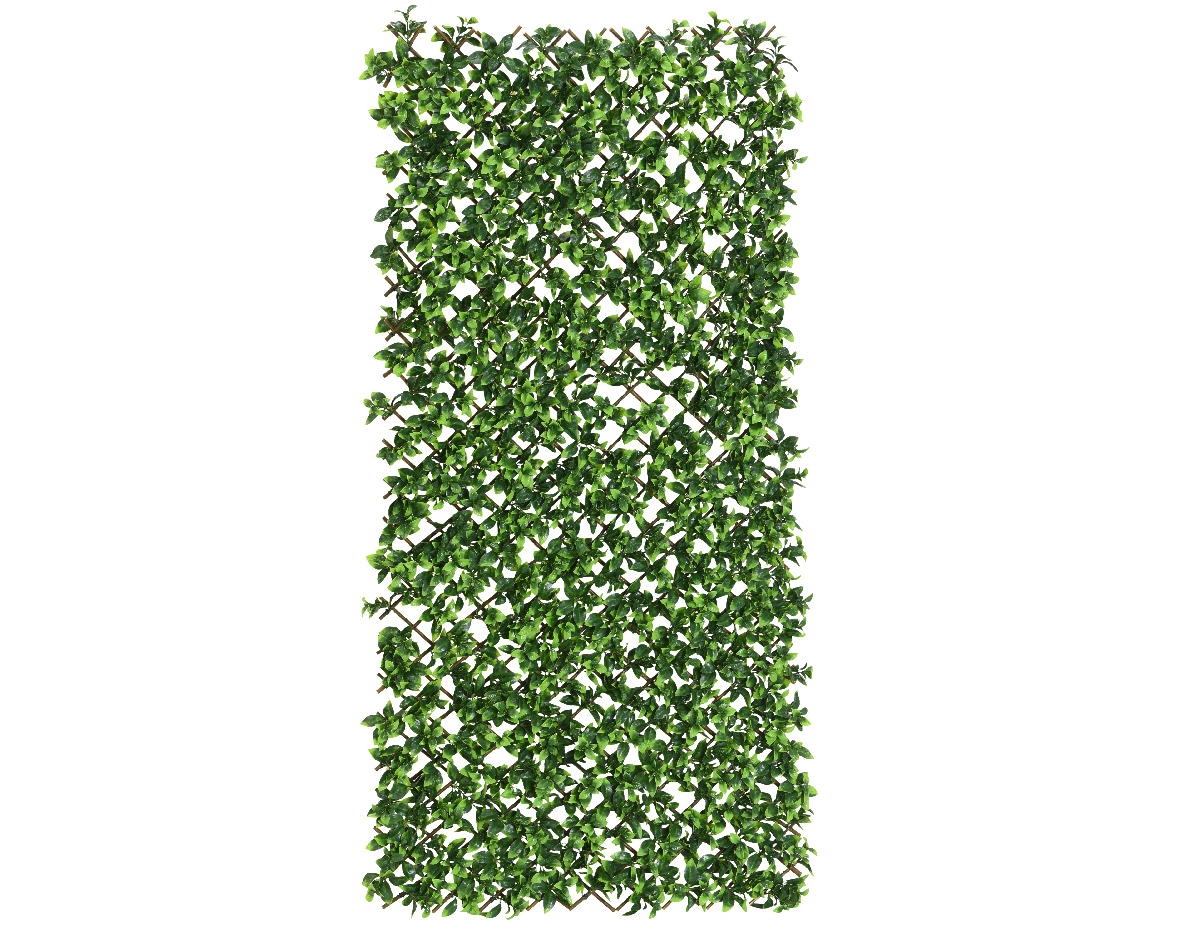 Διακοσμητικός Φράχτης Πλαστικός Πράσινος Τύπος Λουλουδιού 8x90x180cm Kaemingk 800959