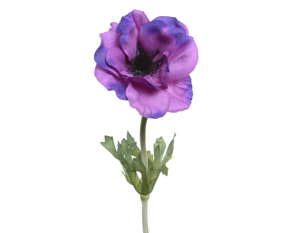 Διακοσμητικό Λουλούδι Ανεμώνη Μώβ Πολυεστερικό 57x10cm Kaemingk 801858