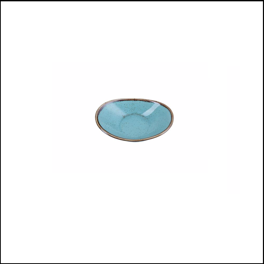 Μπολ-Ντίπ Οβάλ Πορσελάνης Τιρκουάζ 11x7cm | Υ2,8cm '' Seasons Tirquoise '' Porland 808110T - 0