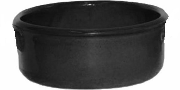 Γιουβετσάκι πορσελάνης πυρίμαχο σε μαύρο χρώμα Φ16cm PKS 96.10031