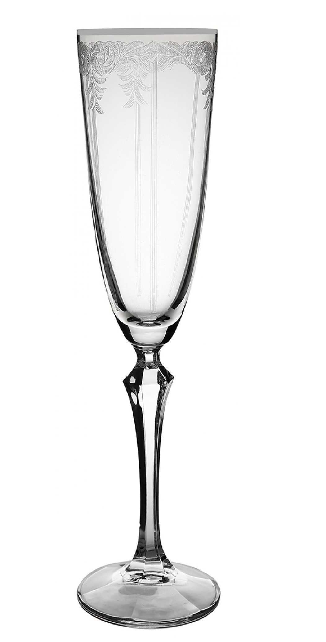Ποτήρι Σαμπάνιας Κολωνάτο Κρυστάλλινο Διάφανο 200ml Flute Elisabeth - Q8106/S Bohemia CLX08106024 