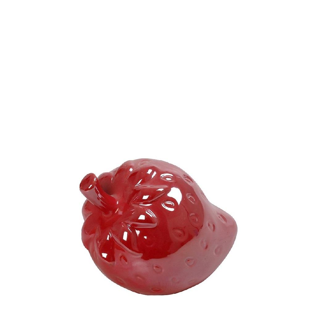Διακοσμητική Φράουλά Κεραμική Κόκκινη 9,5x7,7cm Espiel DOS235K6