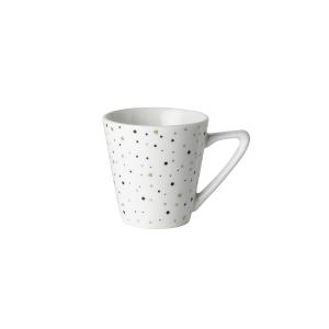 Κούπα Espresso 90ml Cup White Sparkling Πορσελάνης Dutch Rose DR180384 - 24580