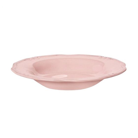 Πιάτο Βαθύ Στρογγυλό Κεραμικό Ροζ 24εκ Tiffany Espiel RSP102K6 - 0
