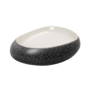  Πιάτο σε σχήμα βότσαλο γκρι-λευκό χρώμα Pebble 23x18x7εκ Espiel GMT118 - 11866