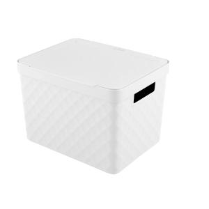 Πλαστικό Κουτί Αποθήκευσης με Καπάκι Άσπρο 51lt Kubica GioStyle GS01208900 - 26215