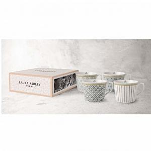 Κούπες 300ml σετ 4τμχ Leaves Tea Collectables Laura Ashley LA182826 - 24603