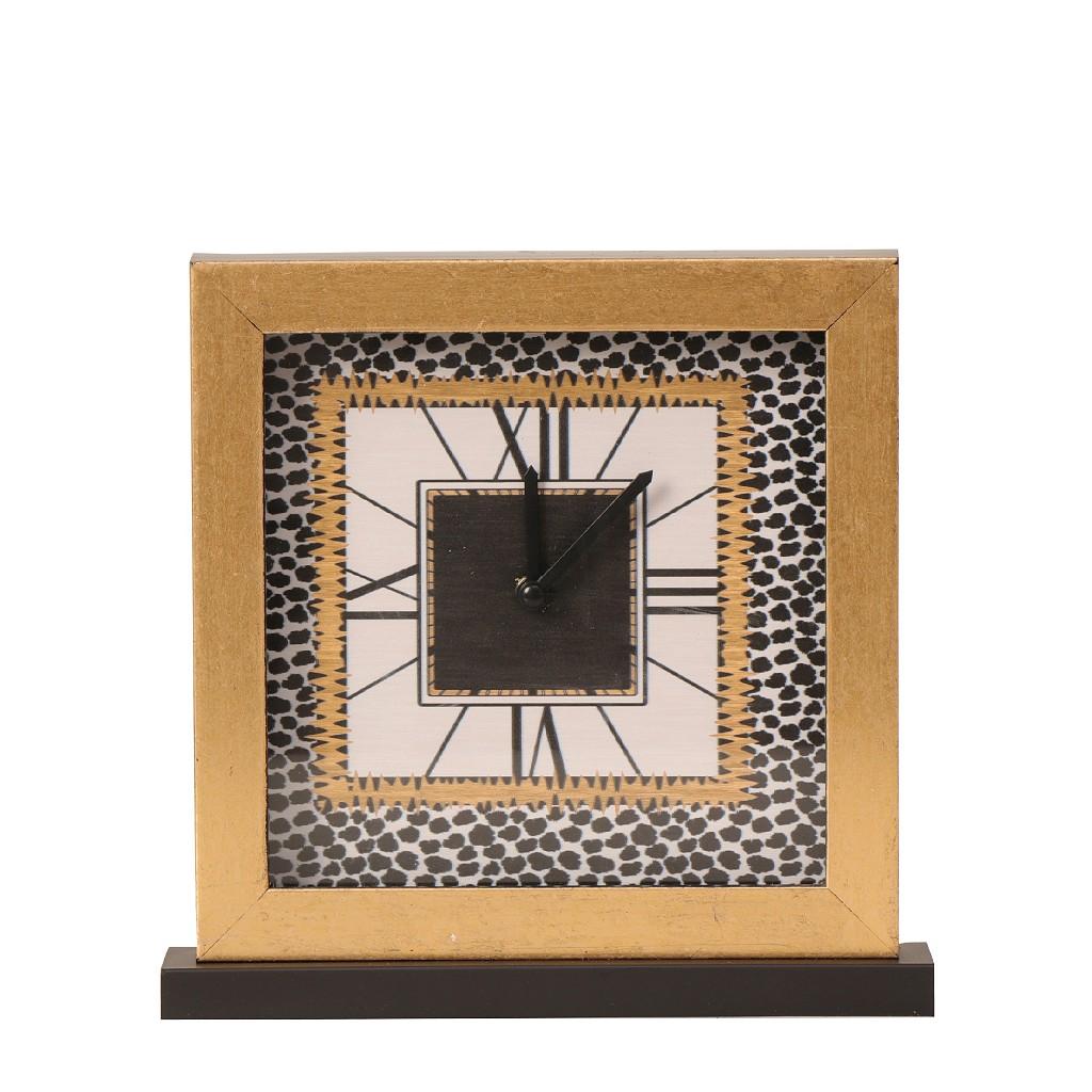 Διακοσμητικό Επιτραπέζιο Ρολόϊ Polyresin "Λεοπαρ" 24,5x5cm Espiel MAF151 - 0