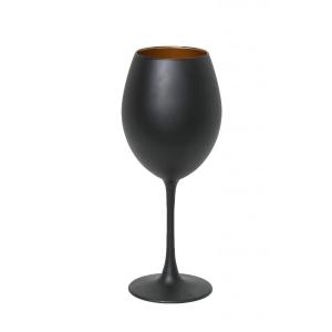 Ποτήρι Κολωνάτο Κρασιού Γυάλινο 550ml Black Gold ''Maya'' Espiel RAB105K6 - 6145