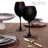Ποτήρι Κολωνάτο Γυάλινο Κρασιού Μαύρο Ματ  ''Maya Black''  Espiel RAB328K6 - 3