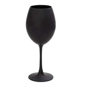 Ποτήρι Κολωνάτο Γυάλινο Κρασιού Μαύρο Ματ  ''Maya Black''  Espiel RAB328K6 - 11329