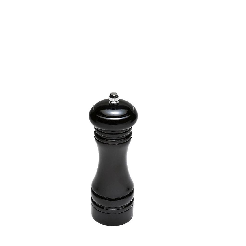 Πιπερόμυλος Ξύλινος Μαύρος Με Κεραμικό Μύλο 5,5x16εκ. Espiel MYL302