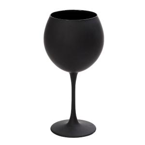 Ποτήρι Κολωνάτο Γυάλινο Κρασιού Μαύρο Ματ 655ml Maya Espiel RAB327 - 14221