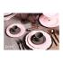 Πιάτο Βαθύ Στρογγυλό Κεραμικό Ροζ 24εκ Tiffany Espiel RSP102K6 - 4