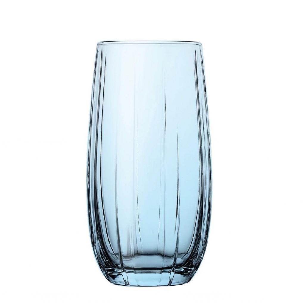 Ποτήρι Γυάλινο Long Drink Γαλάζιο 500ml Linka Espiel SP420415K6G - 0