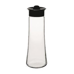 Μπουκάλι Νερού Γυάλινο Basic με Πλαστικό Μαύρο Καπάκι 1030ml Espiel SP43235K1 - 23091