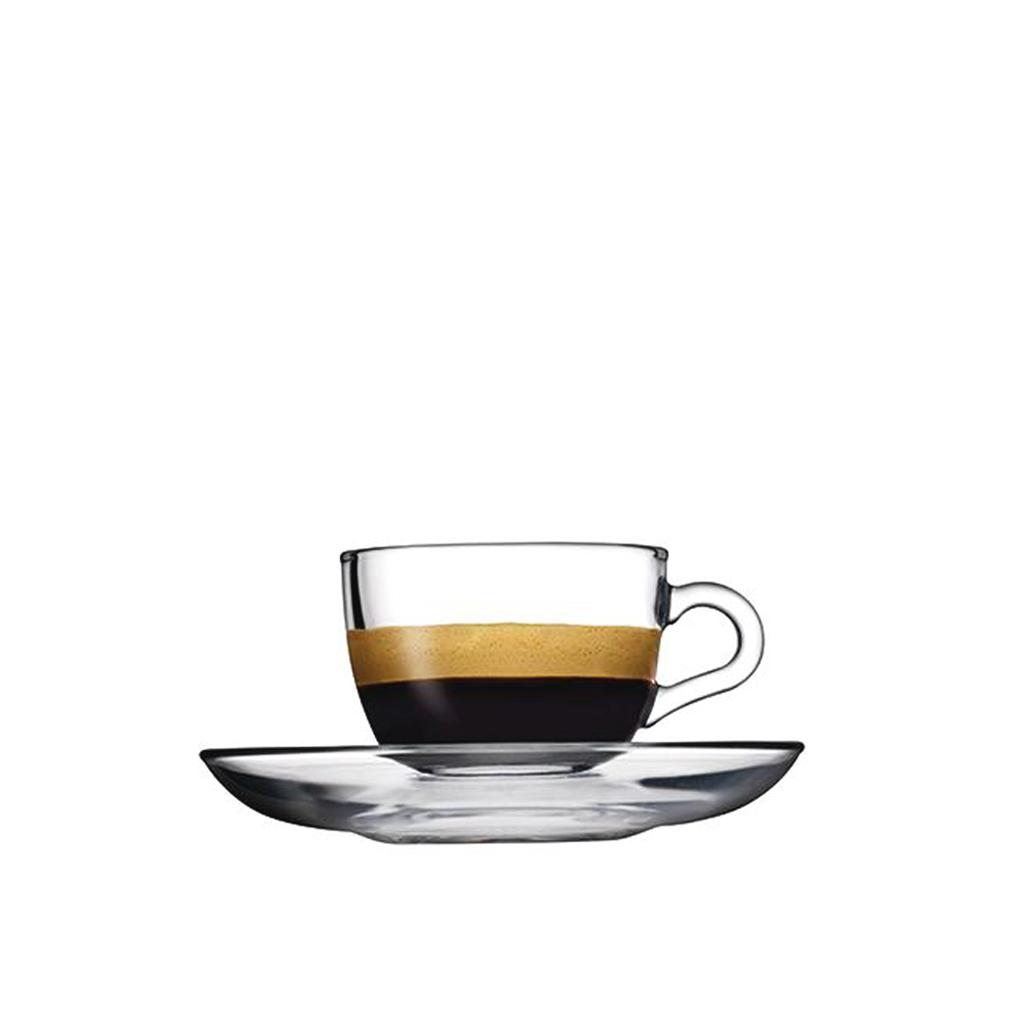 Φλιτζάνι Espresso Γυάλινο Διάφανο 85ml Basic Espiel SP97984K6 - 0