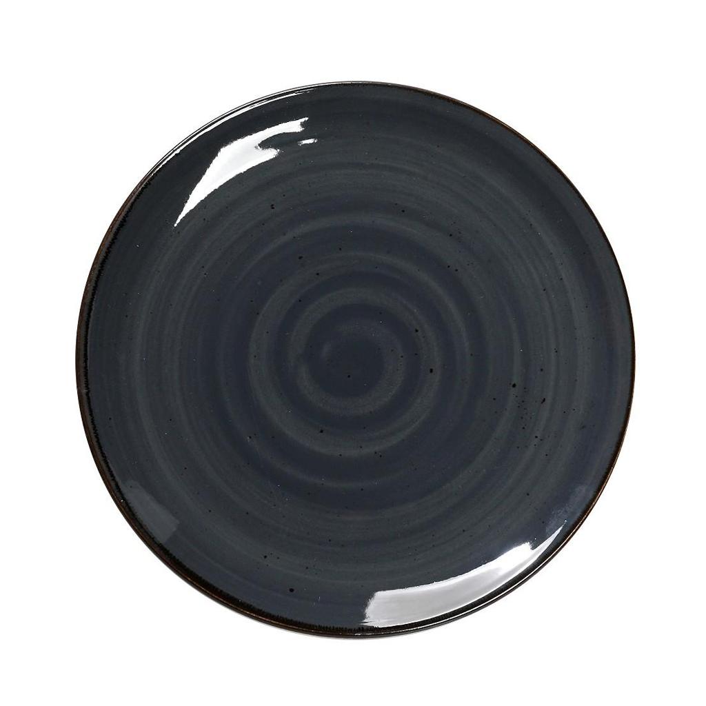 Πιάτο Ρηχό Στρογγυλό Πορσελάνης Φ26cm Terra Grey Espiel TLG101K6 - 0