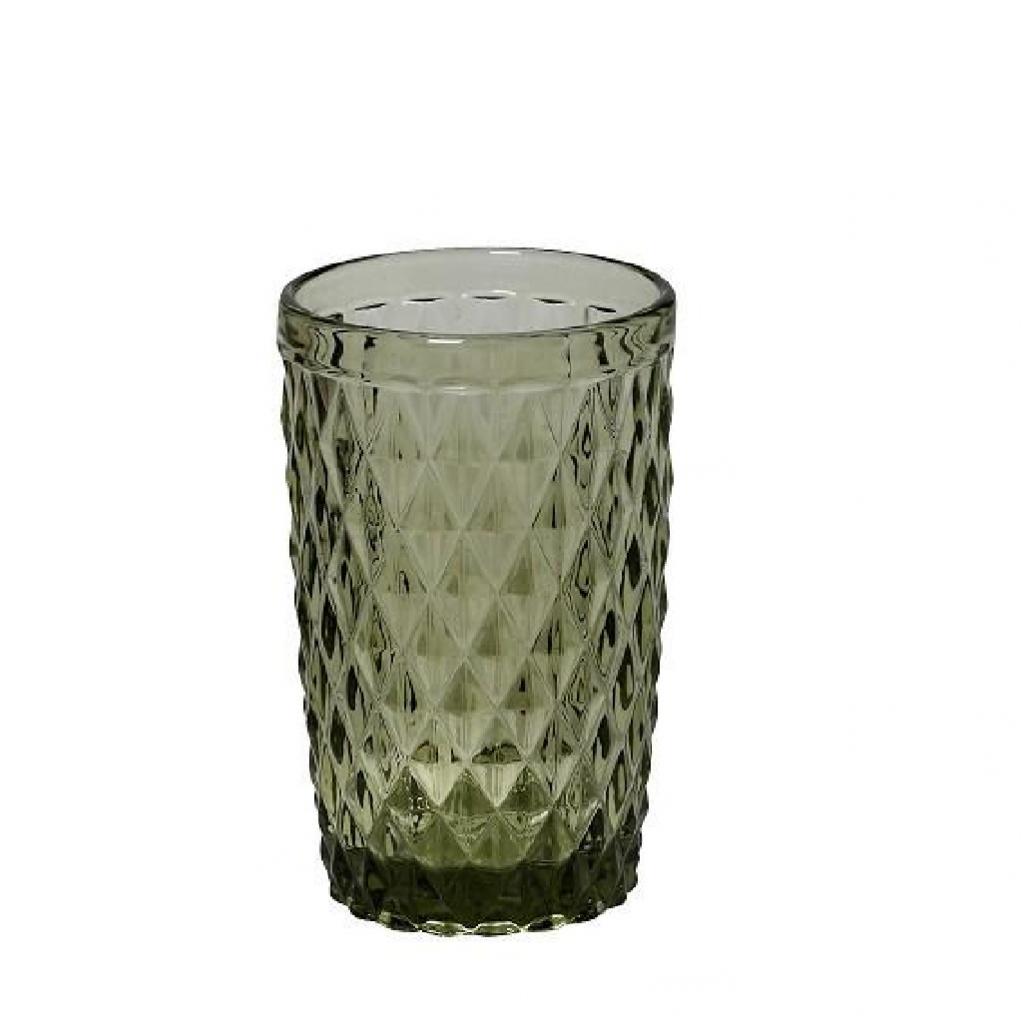 Ποτήρι Γυάλινο Σωλήνας Πράσινο 340ml ''Tristar'' Espiel TIR107K6 - 0