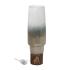 Λαμπατέρ Γυάλινο Με Ξύλινη Βάση Χρυσό-Λευκό 50cm Espiel VID104 - 0