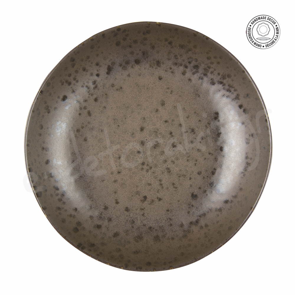 Σαλατιέρα Βαθιά Κεραμική Καφέ Φ28x6,5cm Marrone Phobos Le Coq 67-PHO4280 - 1
