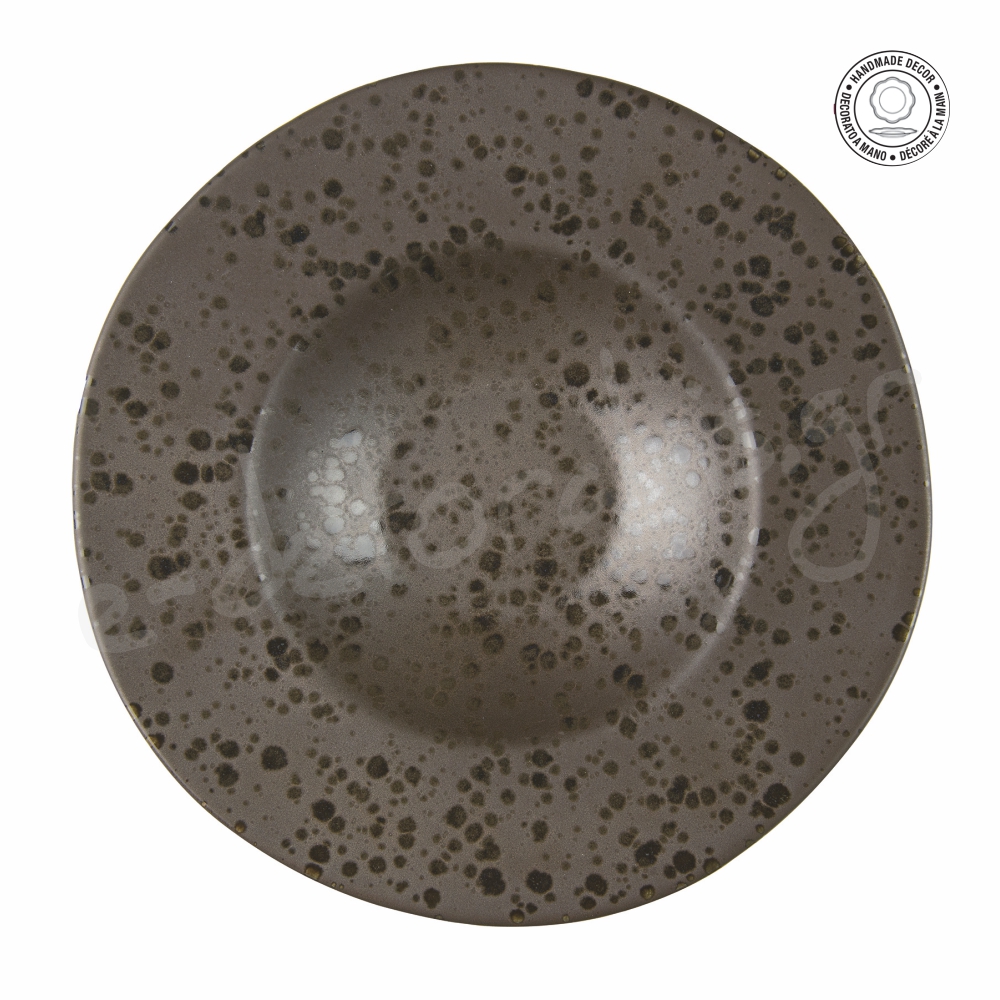 Πιάτο Βαθύ Κεραμικό Καφέ Φ28,5x5,5cm Marrone Phobos Le Coq 67-PHO6285 - 1