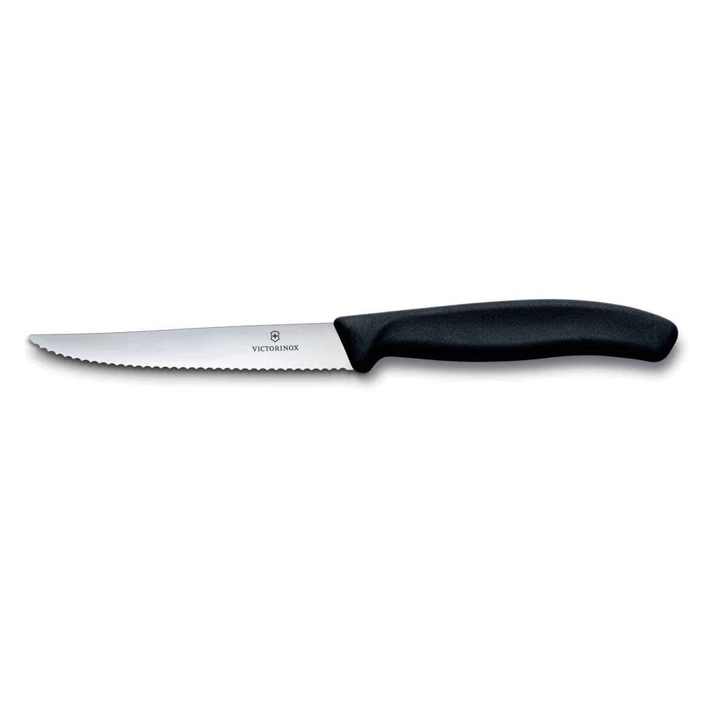 Μαχαίρι Steak 11cm Οδοντωτό Μαύρη Λαβή Swiss Classic Victorinox 6.7233.6
