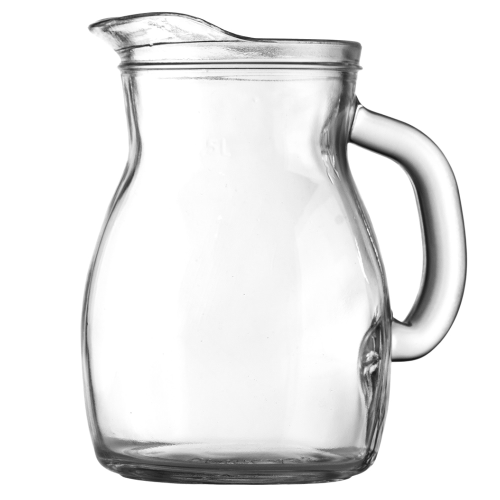 Κανάτα Γυάλινη Διάφανη 0,5Lt - 17oz Ø9,72xH14,25cm Bistrot Uniglass 39011 - 0