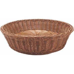 Πανέρι Rattan Στρογγυλό Μελί Φ40xΗ10cm GTSA 76-1824 - 70464