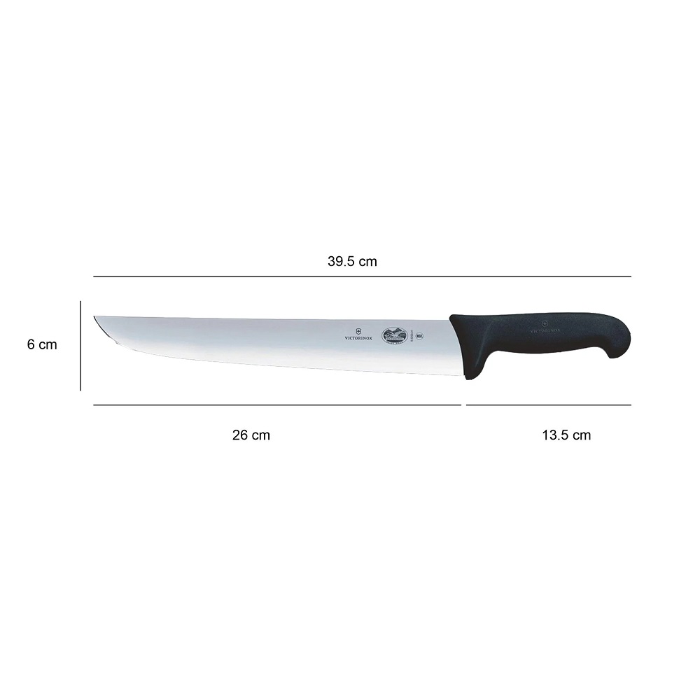 Μαχαίρι Κρέατος 26cm Ανοξείδωτο Μαύρη Λαβή Fibrox Victorinox 5.5203.26 - 4