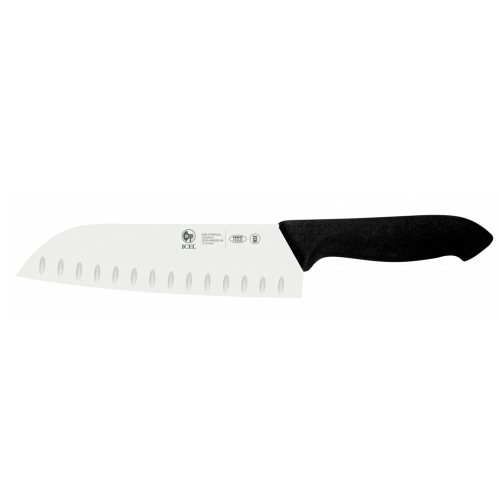 Επαγγελματικό Santoku Μαχαίρι 18cm - Λεπίδα Granton Icel 281.HR85.18