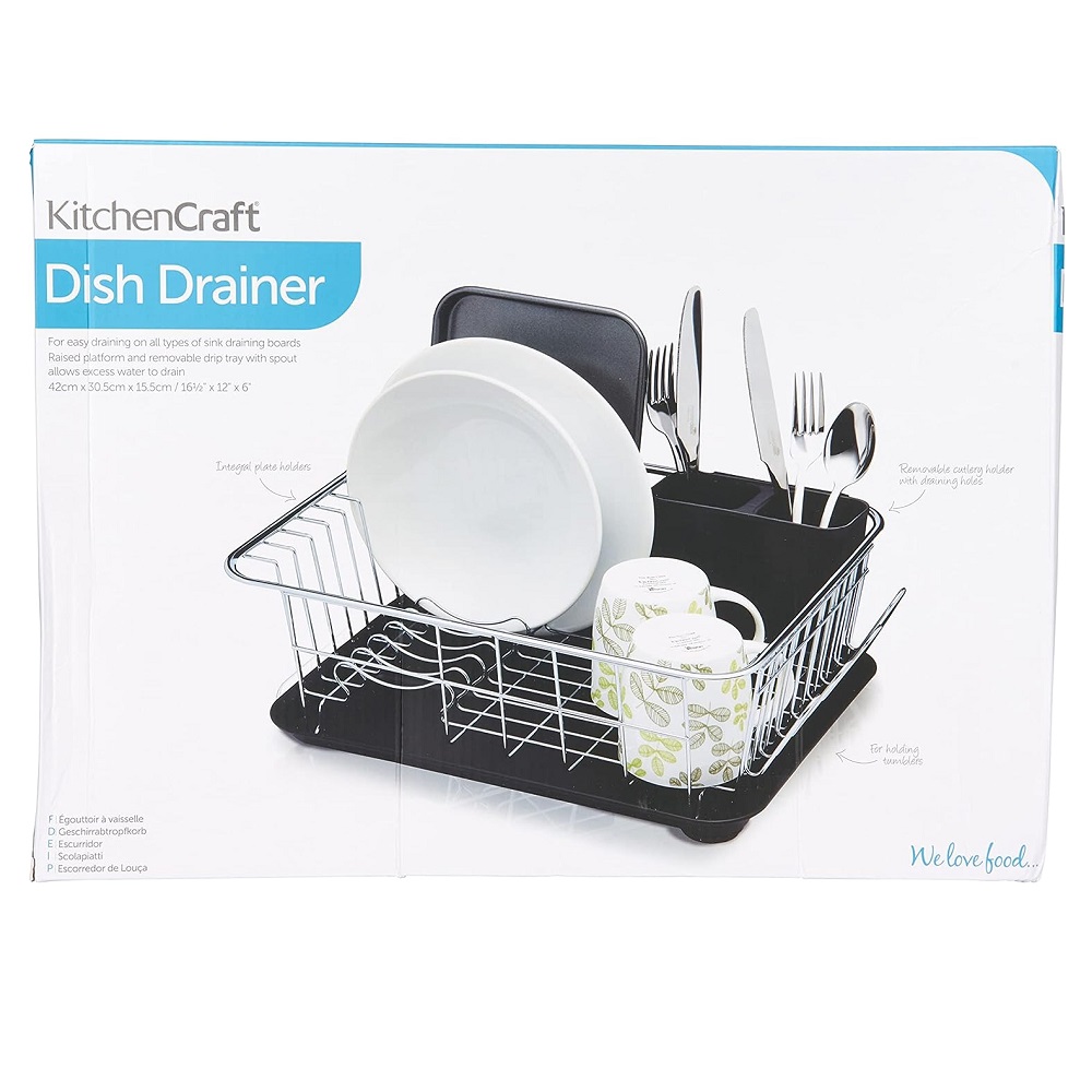 Πιατοθήκη Με Δίσκο Επιχρωμιωμένη 42x30,5xH15cm KCDISHCUT KitchenCraft 35.02666 - 4