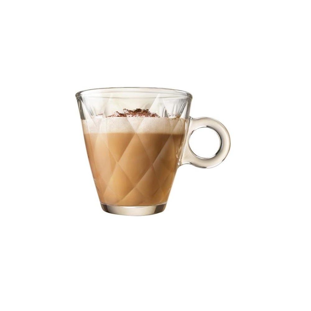 Φλιτζάνι Γυάλινο Cappuccino 230ml Ø8,4xH8,1cm Kaleido Bormioli Rocco 00.11190 - 1