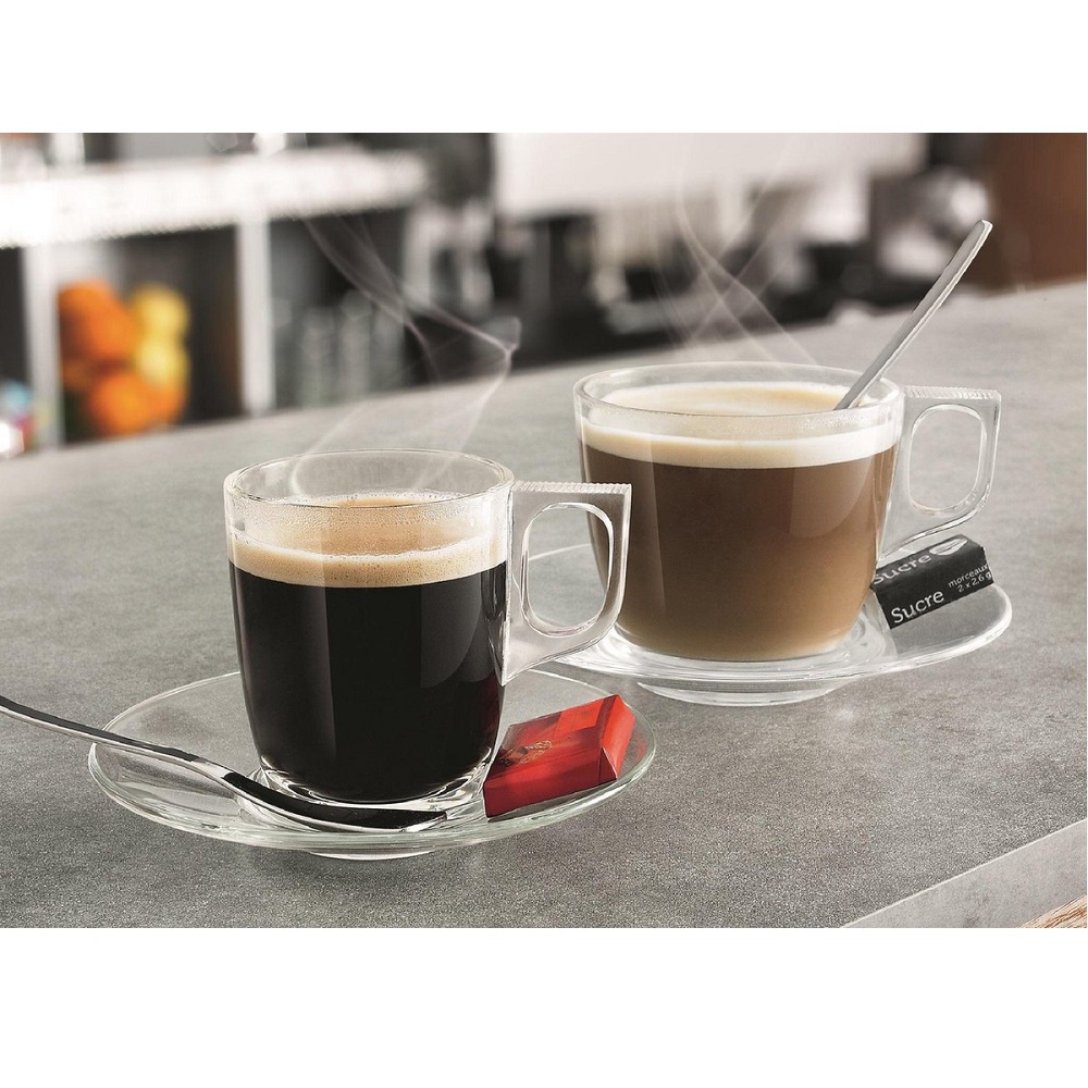 Πιατάκι Cappuccino Γυάλινο Ø14cm Easy Bar Bormioli Rocco 00.11184 - 1