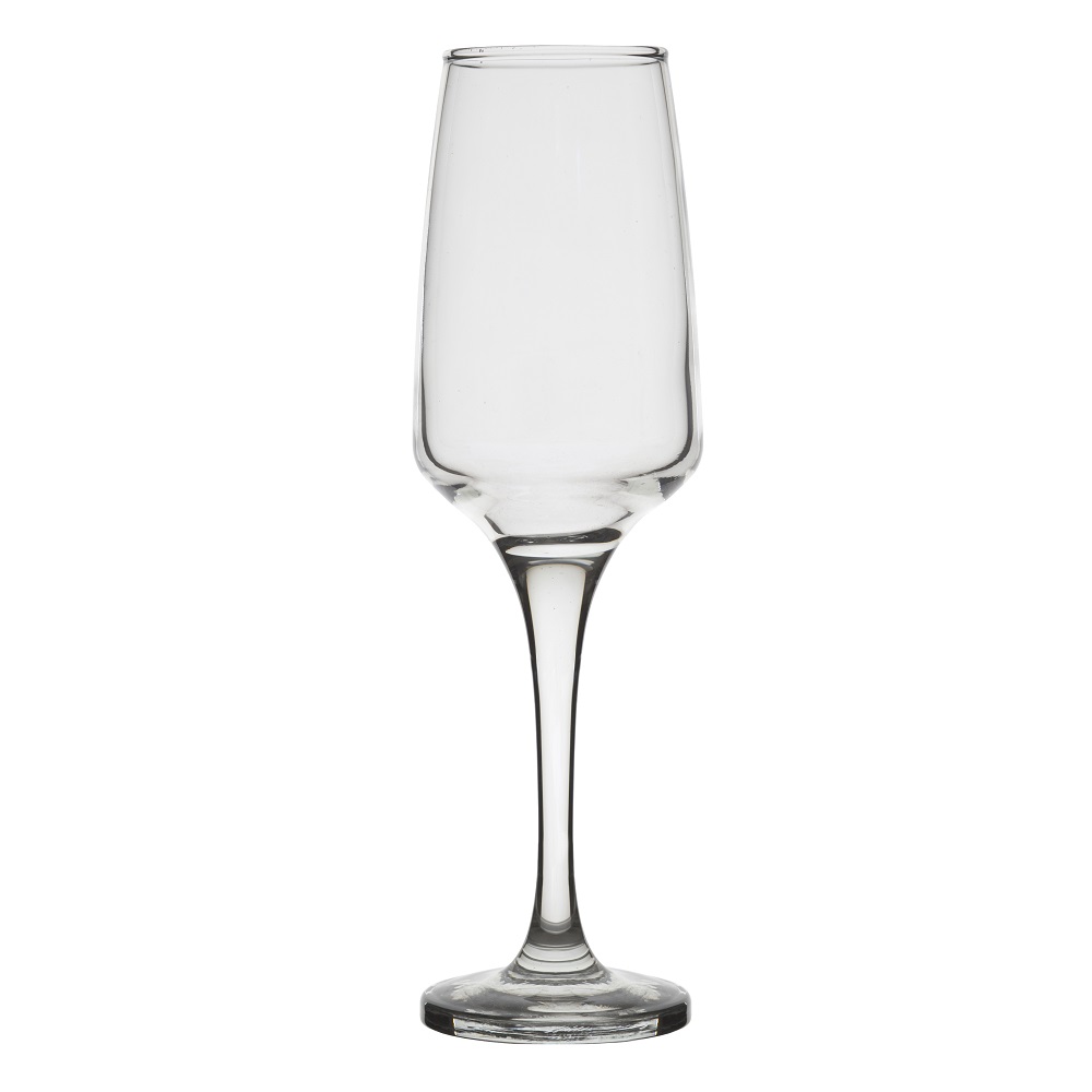 Ποτήρι Champagne Γυάλινο Διάφανο 220ml Ø6,5xH21,6cm King Uniglass 96512 - 0