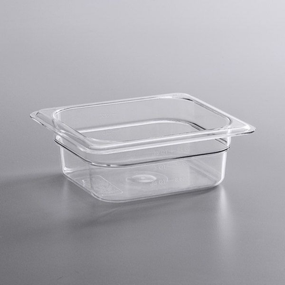 Δοχείο Gastronorm Διάφανο Polycarbonate GN 1/6 (17,3x16,2xH6,5cm) GTSA PC-7162