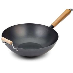 Γουόκ - Wok Ατσάλινο Αντικολλητικό 5Lt Φ32cm Με Ξύλινο Χερούλι Cantonese Nava 10-166-013 - 56979