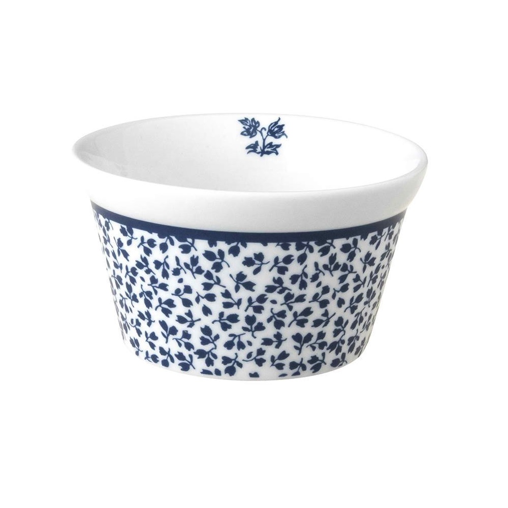 Μπολ Ramekin Πορσελάνης Λευκό-Μπλε Φ9cm 240ml Floris Blueprint Laura Ashley LA179361 - 0